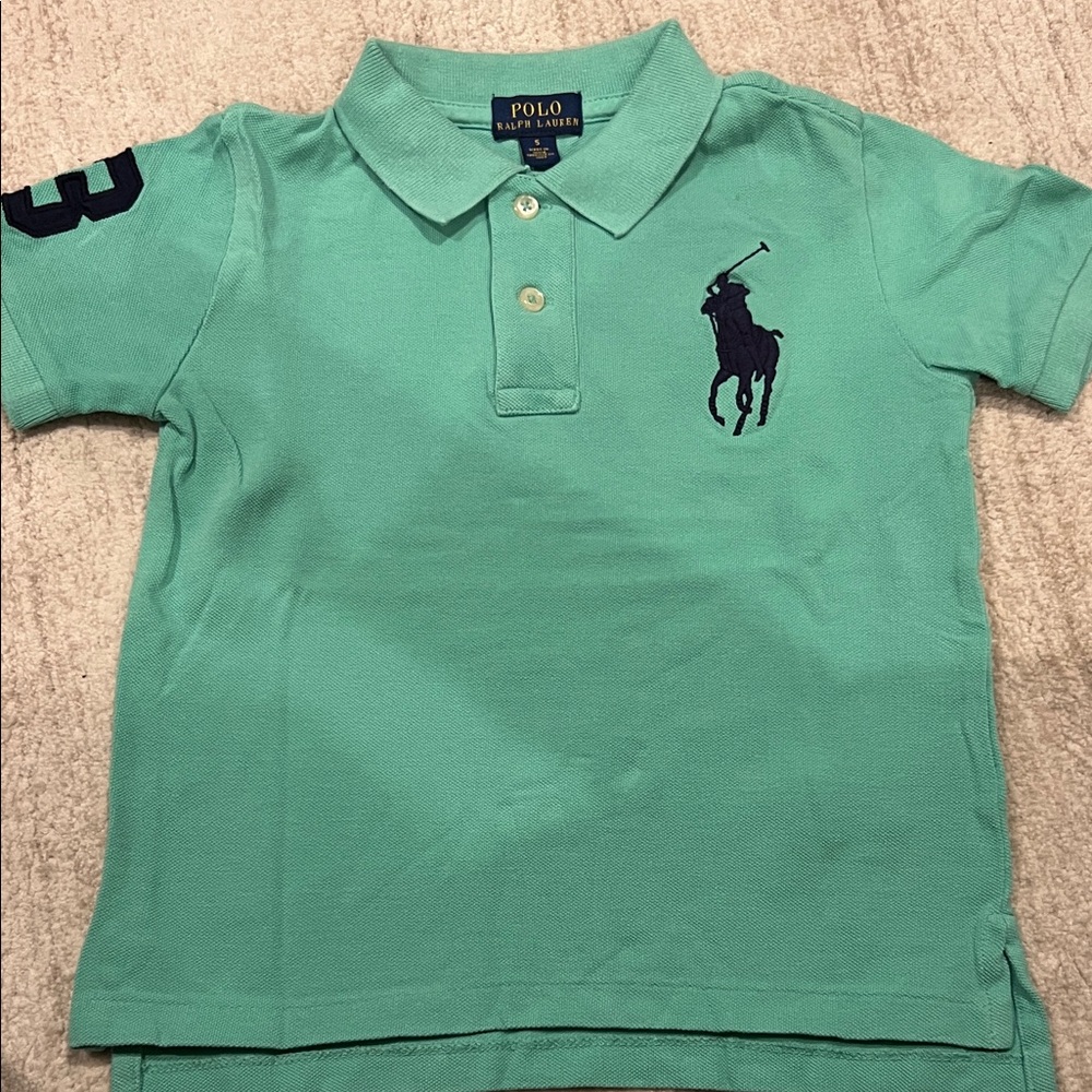 Polo by Ralph Lauren Kids Aqua Polo Shirt